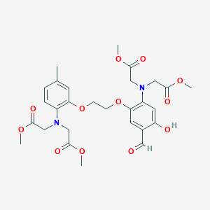 molecular formula C28H34N2O12 B1147797 5-Formyl-4-hydroxy-5'-methyl-BAPTA tetramethyl ester CAS No. 124903-67-9
