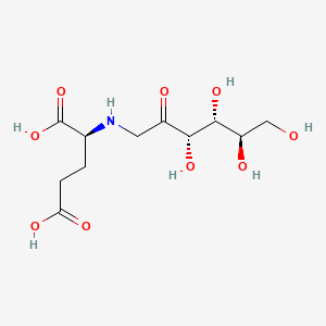 molecular formula C11H19NO9 B1147798 L-Glutamic acid, N-(1-deoxy-D-fructos-1-yl)- CAS No. 31105-01-8