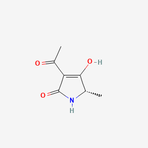 molecular formula C7H9NO3 B1147818 (S)-3-Acetyl-4-hydroxy-5-methyl-1H-pyrrol-2(5H)-one CAS No. 128948-45-8