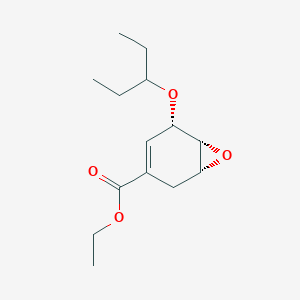 B1147846 (1R,5S,6R)-Ethyl 5-(Pentan-3-yloxy)-7-oxabicyclo[4.1.0]hept-3-ene-3-carboxylate CAS No. 347378-74-9