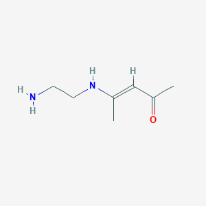 molecular formula C7H14N2O B114786 (E)-4-(2-Aminoethylamino)pent-3-en-2-one CAS No. 158257-05-7