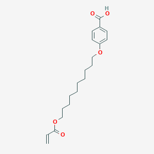 molecular formula C20H28O5 B114792 4-[10-(Acryloyloxy)decyloxy]benzoic acid CAS No. 143203-04-7