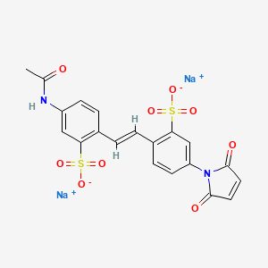 Sodium 5-acetamido-2-(4-(2,5-dioxo-2,5-dihydro-1H-pyrrol-1-yl)-2-sulfonatostyryl)benzenesulfonate