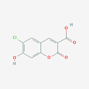 molecular formula C10H5ClO5 B1147955 6-Chloro-7-hydroxy-2-oxo-2H-chromene-3-carboxylic acid CAS No. 183736-74-5