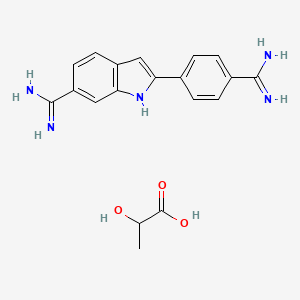 molecular formula C19H21N5O3 B1147960 DAPI dilactate CAS No. 28718-91-4