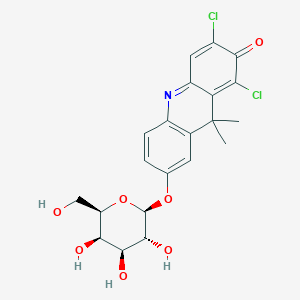 7-(beta-D-Galactopyranosyloxy)-1,3-dichloro-9,9-dimethylacridine-2(9H)-one