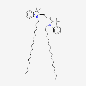 1-Hexadecyl-2-[3-(1-hexadecyl-1,3-dihydro-3,3-dimethyl-2H-indol-2-ylidene)-1-propen-1-YL]-3,3-dimethyl-3H-indolium
