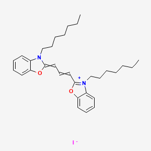 3,3'-Di-n-heptyloxacarbocyanine (iodide)