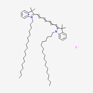 (2E)-2-[(2E,4Z,6E)-7-(3,3-dimethyl-1-octadecylindol-1-ium-2-yl)hepta-2,4,6-trienylidene]-3,3-dimethyl-1-octadecylindole;iodide