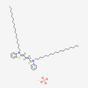molecular formula C53H85ClN2O4S2 B1147978 3,3'-Dioctadecylthiacarbocyanine perchlorate CAS No. 53533-50-9