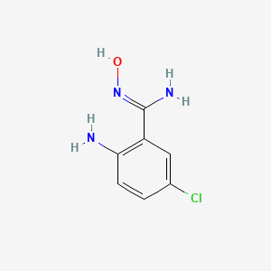 molecular formula C7H8ClN3O B1147980 2-Amino-5-Chloro-N'-Hydroxybenzenecarboximidamide CAS No. 131782-71-3