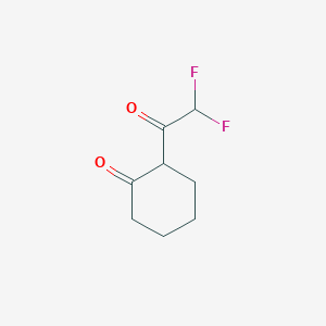 molecular formula C8H10F2O2 B114799 2-(二氟乙酰)环己酮 CAS No. 149894-28-0