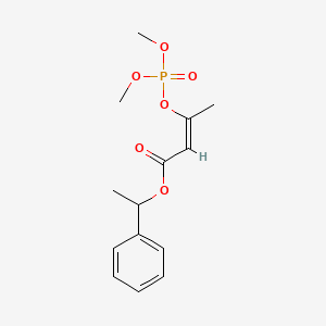 (Z)-3-(Dimethoxyphosphinyloxy)-2-butenoic acid 1-phenylethyl ester