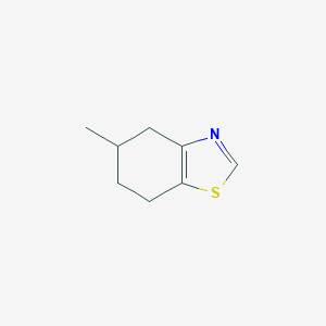 molecular formula C8H11NS B011480 Benzothiazole, 4,5,6,7-tetrahydro-5-methyl- CAS No. 104468-46-4