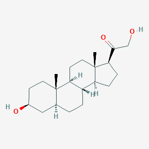molecular formula C21H34O3 B114800 3-beta,5-alpha-TETRAHYDRODEOSOXYCORTICOSTERONE CAS No. 567-01-1