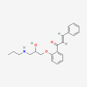 molecular formula C₂₁H₂₅NO₃ B1148034 Desphenethyl-(E)-styrylpropafenone CAS No. 88308-22-9