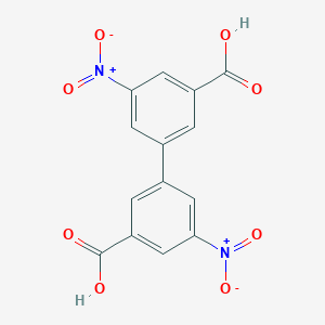 molecular formula C14H8N2O8 B114804 5,5'-Dinitro[1,1'-biphenyl]-3,3'-dicarboxylic acid CAS No. 144949-59-7