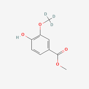 molecular formula C9H7D3O4 B1148041 Methyl 4-hydroxy-3-(methoxy-d3)benzoate CAS No. 1394230-40-0