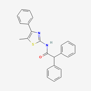 molecular formula C24H20N2OS B11480691 N-(5-methyl-4-phenyl-1,3-thiazol-2-yl)-2,2-diphenylacetamide 