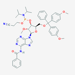 molecular formula C48H54N7O8P B011481 Dmt-2'-O-me-ra(bz)酰胺 CAS No. 110782-31-5