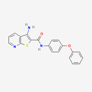 molecular formula C20H15N3O2S B11481146 3-amino-N-(4-phenoxyphenyl)thieno[2,3-b]pyridine-2-carboxamide 