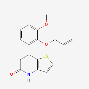 molecular formula C17H17NO3S B11481211 7-[3-methoxy-2-(prop-2-en-1-yloxy)phenyl]-6,7-dihydrothieno[3,2-b]pyridin-5(4H)-one 