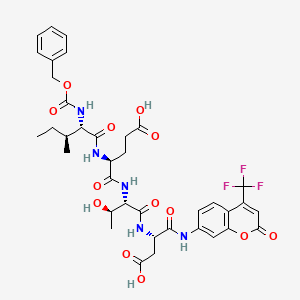 molecular formula C37H42F3N5O13 B1148129 Z-Ile-Glu-Thr-Asp 7-amido-4-trifluoromethylcoumarin CAS No. 219138-02-0