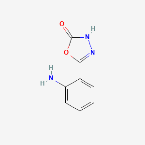 molecular formula C8H7N3O2 B1148130 5-(2-aminophenyl)-1,3,4-oxadiazol-2(3H)-one CAS No. 86601-73-2