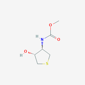 molecular formula C6H11NO3S B11481364 methyl [(3S,4R)-4-hydroxytetrahydrothiophen-3-yl]carbamate 