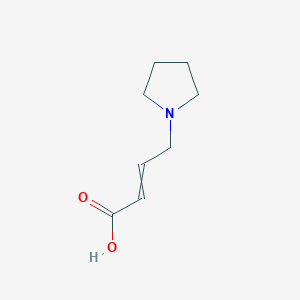 molecular formula C₈H₁₄ClNO₂ B1148145 4-(Pyrrolidin-1-yl)but-2-enoic acid CAS No. 848133-09-5
