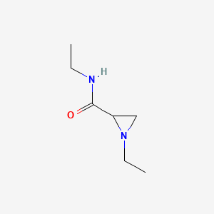molecular formula C7H14N2O B1148147 N,1-Diethylaziridine-2-carboxamide CAS No. 131389-87-2