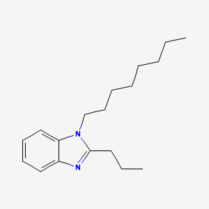 molecular formula C18H28N2 B11481550 1-octyl-2-propyl-1H-benzimidazole 