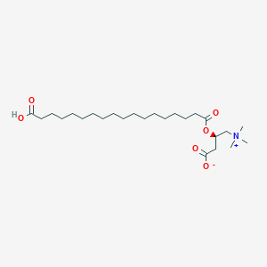 (3R)-3-(17-carboxyheptadecanoyloxy)-4-(trimethylazaniumyl)butanoate