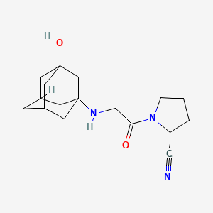 1-[2-[(3-Hydroxy-1-adamantyl)amino]acetyl]pyrrolidine-2-carbonitrile