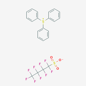 molecular formula C22H15F9O3S2 B114817 三苯磺鎓壬氟酸盐 CAS No. 144317-44-2