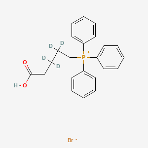 molecular formula C23H24BrO2P B1148181 (4-Carboxybutyl-d4)triphenylphosphonium bromide CAS No. 42932-63-8