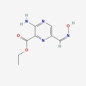 molecular formula C8H10N4O3 B1148184 Ethyl 3-amino-6-[(Z)-(hydroxyimino)methyl]-2-pyrazinecarboxylate CAS No. 131684-16-7