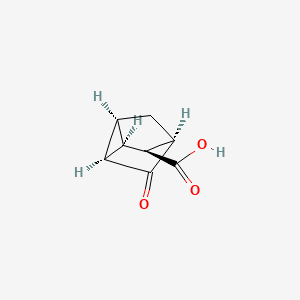 molecular formula C8H8O3 B1148196 Tricyclo[2.2.1.02,6]heptane-3-carboxylic acid, 5-oxo-, stereoisomer (9CI) CAS No. 128777-69-5