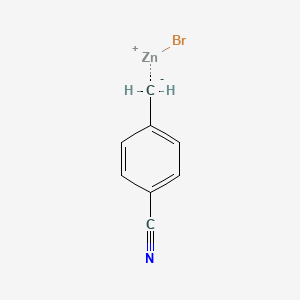 molecular formula C8H6BrNZn B1148197 4-Cyanobenzylzinc bromide CAS No. 135579-87-2