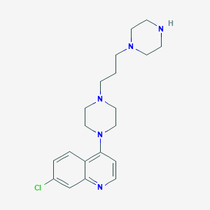molecular formula C₂₀H₂₈ClN₅ B1148203 7-Chloro-4-(4-(3-(piperazin-1-yl)propyl)piperazin-1-yl)quinoline CAS No. 4039-00-3