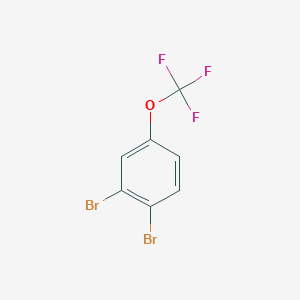 molecular formula C7H3BrF4O B1148205 1,2-Dibromo-4-(trifluoromethoxy)benzene CAS No. 1682-06-0