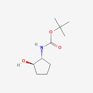 molecular formula C10H19NO3 B1148210 tert-Butyl ((1R,2R)-2-hydroxycyclopentyl)carbamate CAS No. 454170-16-2