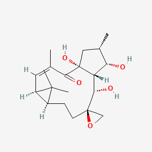 molecular formula C₂₀H₃₀O₅ B1148233 Epoxylathyrol CAS No. 28649-60-7
