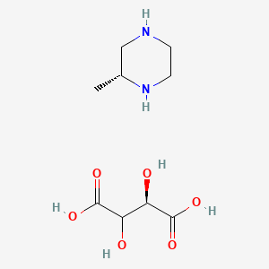 molecular formula C9H18N2O6 B1148240 (R)-2-Methylpiperazine(L)tartaricacidsalt CAS No. 126458-16-0
