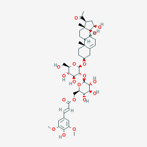 molecular formula C44H62O18 B114825 Hancoside A CAS No. 145701-08-2