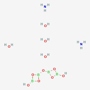 molecular formula B4H16N2O11 B1148256 四水合硼酸铵 CAS No. 10135-84-9