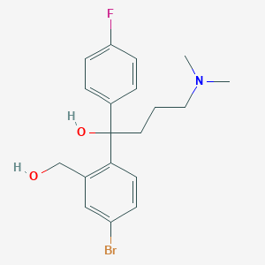 molecular formula C₁₉H₂₃BrFNO₂ B1148261 1-[4-Bromo-2-(hydroxymethyl)phenyl]-4-(dimethylamino)-1-(4-fluorophenyl)butan-1-ol CAS No. 488148-10-3