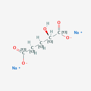 (2R)-2-Hydroxyglutaric Acid Disodium Salt-13C5