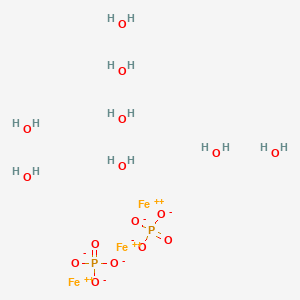 molecular formula Fe3H16O16P2 B1148281 Phosphoric acid, iron(2+) salt (2:3), octahydrate CAS No. 10028-23-6
