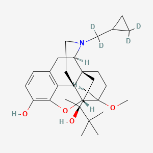 (5a,14b,18R)-17-[(2,2-2H2)cyclopropyl(2H2)methyl]-18-[(2S)-2-hydroxy-3,3-dimethylbutan-2-yl]-6-methoxy-18,19-dihydro-4,5-epoxy-6,14-ethenomorphinan-3-ol